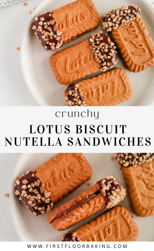 Lotus biscuit Nutella sandwiches PIN